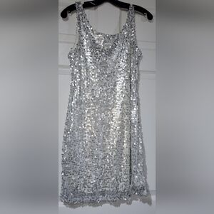 Sz 10-12 Sequined mini dress C